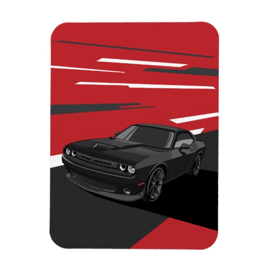 Challenger RT black Magneet (Verticaal)