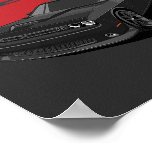 Challenger RT black Poster (Hoek)