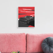 Challenger RT zwart Canvas Afdruk (Insitu (Woonkamer))