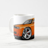 Challenger SRT8 Oranje-Black auto Koffiemok (Voorkant links)