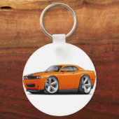 Challenger SRT8 Oranje-Black auto Sleutelhanger (Voorkant)