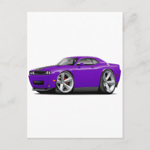 Challenger SRT8 Paars-Black auto Briefkaart
