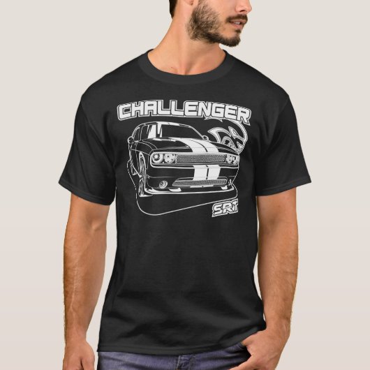 Challenger SRT - White Print Classic T-Shirt (Voorkant)