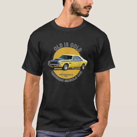 Challenger TA Amerikaanse Spierauto 60s 70s T-shirt (Voorkant)