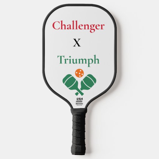 Challenger X Triumph Minimalist Pickleball Paddle (Achterkant)