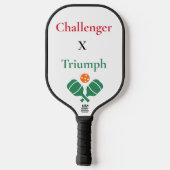 Challenger X Triumph Minimalistische Pickleball Pa Paddle (Achterkant)