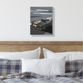 Challenger Zwart Canvas Afdruk (Insitu (Slaapkamer))