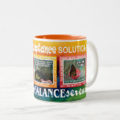 challenges slogans butterflies 12-step mug tweekleurige koffiemok (Voorkant rechts)