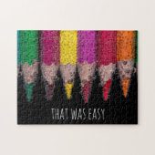 Challenging Personalized Colorful Pencil Crayons Legpuzzel (Horizontaal)