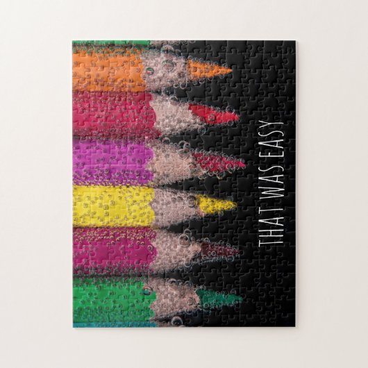 Challenging Personalized Colorful Pencil Crayons Legpuzzel (Verticaal)