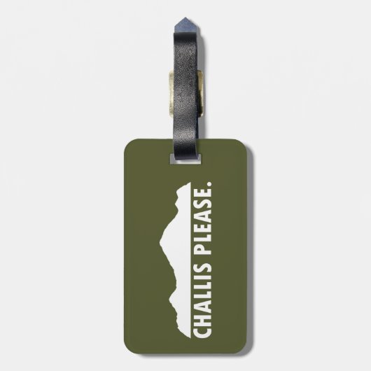 Challis Idaho alsjeblieft Bagagelabel (Achterkant verticaal)