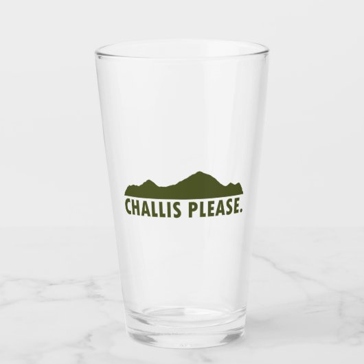 Challis Idaho alsjeblieft Glas (Voorkant)