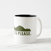 Challis Idaho alsjeblieft Tweekleurige Koffiemok (Voorkant rechts)