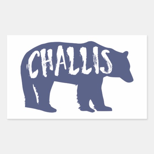 Challis Idaho Beer Rechthoekige Sticker (Voorkant)