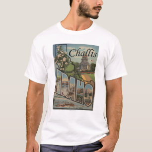 Challis, Idaho - Grote letterscènes T-shirt