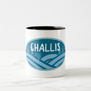 Challis Idaho Outdoors Tweekleurige Koffiemok
