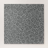 Challuitdagende Chaos Monochrome Black White Geome Legpuzzel (Verticaal)