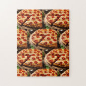 Challuitdagende pizzakpuzzel legpuzzel (Verticaal)