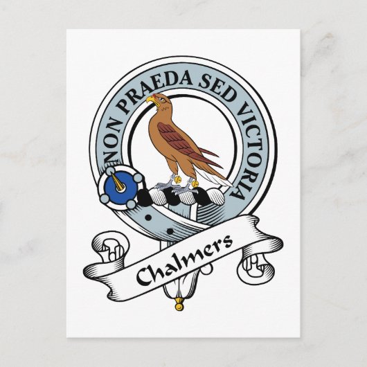 Chalmers Clan Badge Briefkaart (Voorkant)
