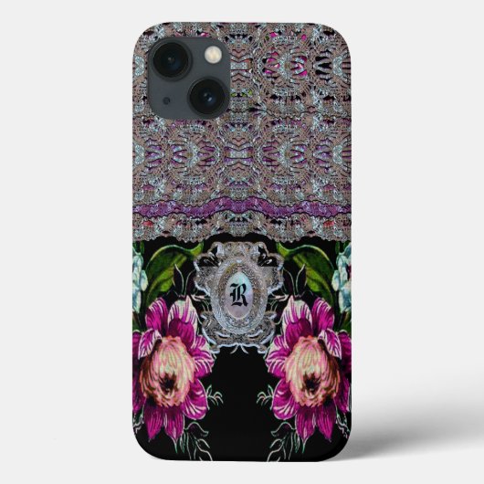 Chalmfleming Victoriaans monogram Case-Mate iPhone Case (Achterkant)