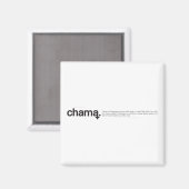 Chama Black en White Magnet (Voorkant / Achterkant)