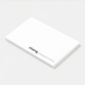 Chama Black en White Post-it Notes (Schuin)
