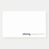 Chama Black en White Post-it Notes (Voorkant)