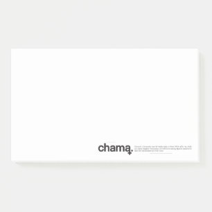 Chama Black en White Post-it Notes