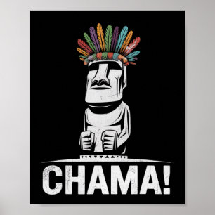 Chama Fighter MMA Fan Job Boksen Muay Thai Kickbox Poster