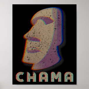 Chama Fighter MMA Fan Job Boksen Muay Thai Kickbox Poster