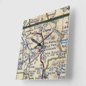 Chama New Mexico  Map Vierkante Klok (Hoek)