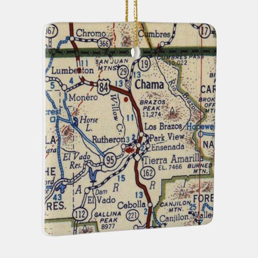 Chama NM  Map Keramisch Ornament (Rechts)