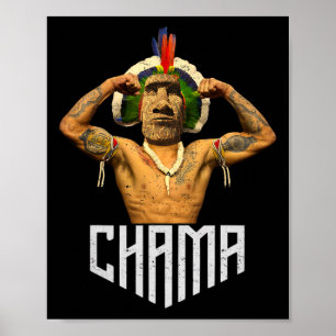 Chama Paotan Mma Fan Jjb Boksen Muay Thai Kickboxi Poster