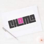 Chama Rechthoekige Sticker (Envelop)