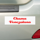Chama Venezolana Bumpersticker (Op auto)