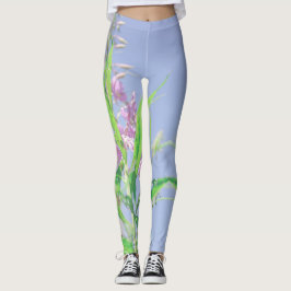 Chamaenerion angustifolium Fireweed Flowers Leggings