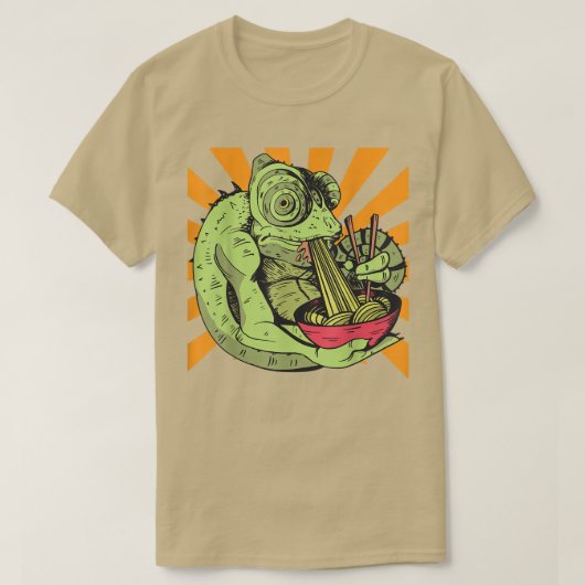 Chamaleon Ramen Noodles T-shirt (Design voorkant)