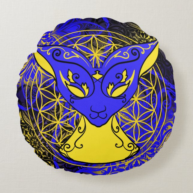 Chamalion Jovi Rond Kussen (Voorkant)