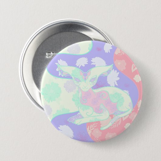 Chamalion Palame Ronde Button 7,6 Cm (Voorkant /achterkant)