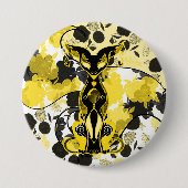 Chamalion Ronde Button 7,6 Cm (Voorkant)