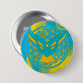 Chamalion Ronde Button 7,6 Cm (Voorkant /achterkant)