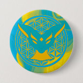 Chamalion Ronde Button 7,6 Cm (Voorkant)