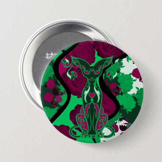 Chamalion Ronde Button 7,6 Cm (Voorkant /achterkant)