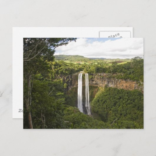 Chamarel Waterfall-most op Mauritius, meer dan 2 Briefkaart (Voorkant / Achterkant)