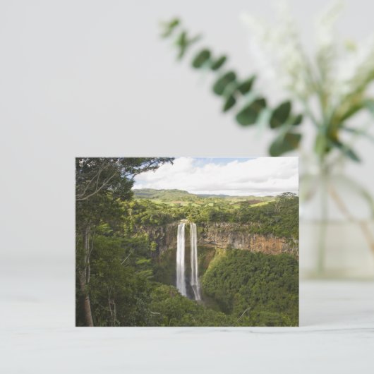 Chamarel Waterfall-most op Mauritius, meer dan 2 Briefkaart (Staand voorkant)