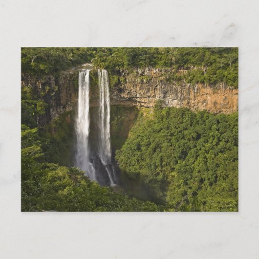 Chamarel Waterfall-most op Mauritius, over Briefkaart (Voorkant)