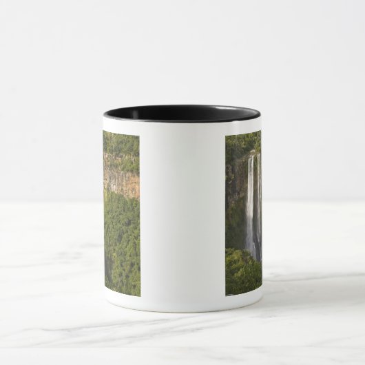 Chamarel Waterfall-most op Mauritius, over Mok (Midden)