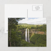 Chamarel Waterval-hoogste op Mauritius, meer dan 2 Briefkaart (Voorkant / Achterkant)