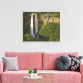 Chamarel Waterval-hoogste op Mauritius, meer dan Canvas Afdruk (Insitu (Woonkamer))