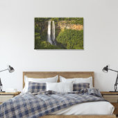 Chamarel Waterval-hoogste op Mauritius, meer dan Canvas Afdruk (Insitu (Slaapkamer))
